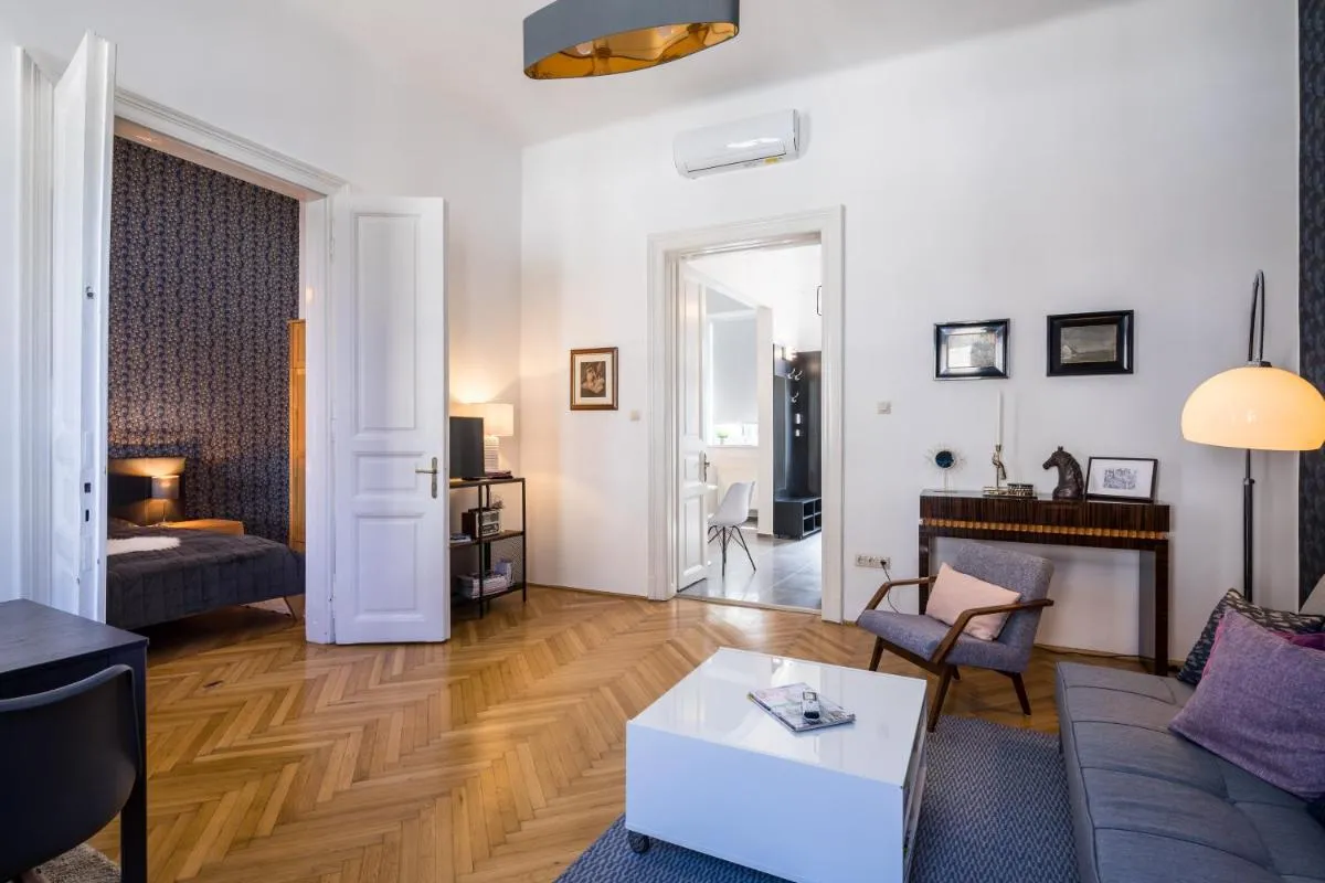 Image 1 of Double Blue Apartment in Budapest Downtown