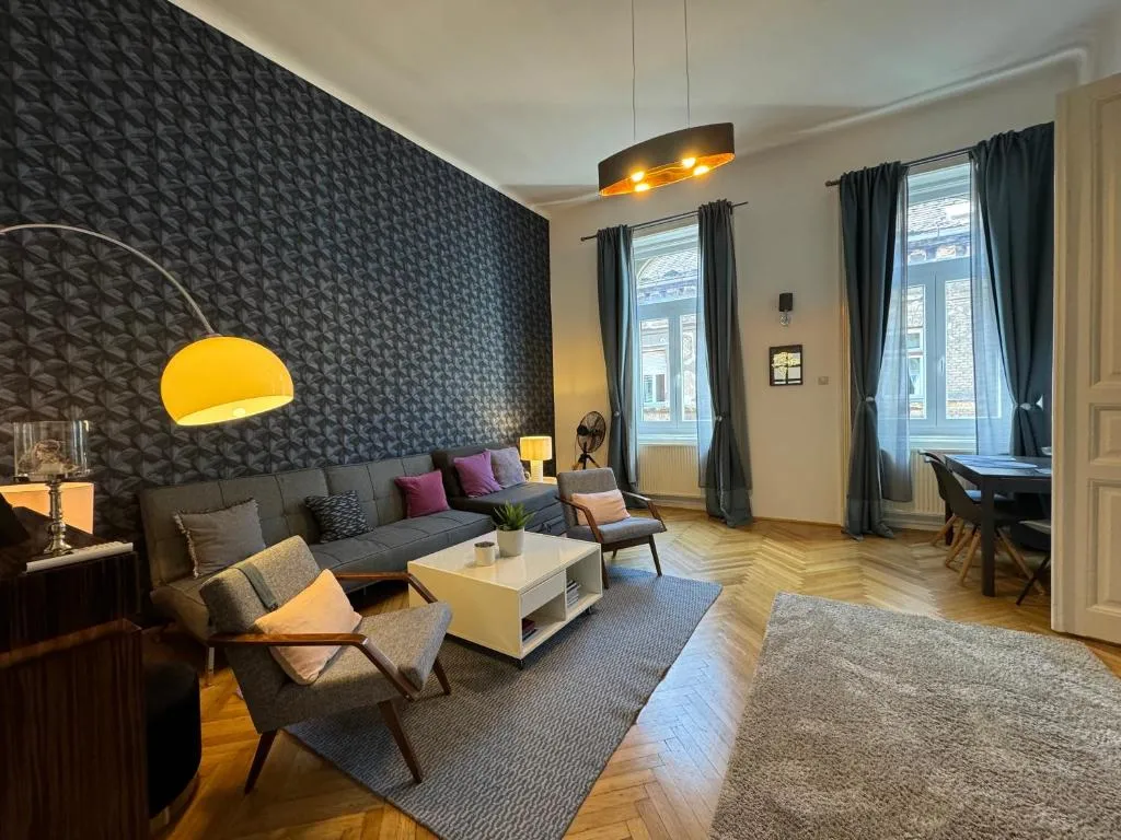 Image of Double Blue Apartment in Budapest Downtown