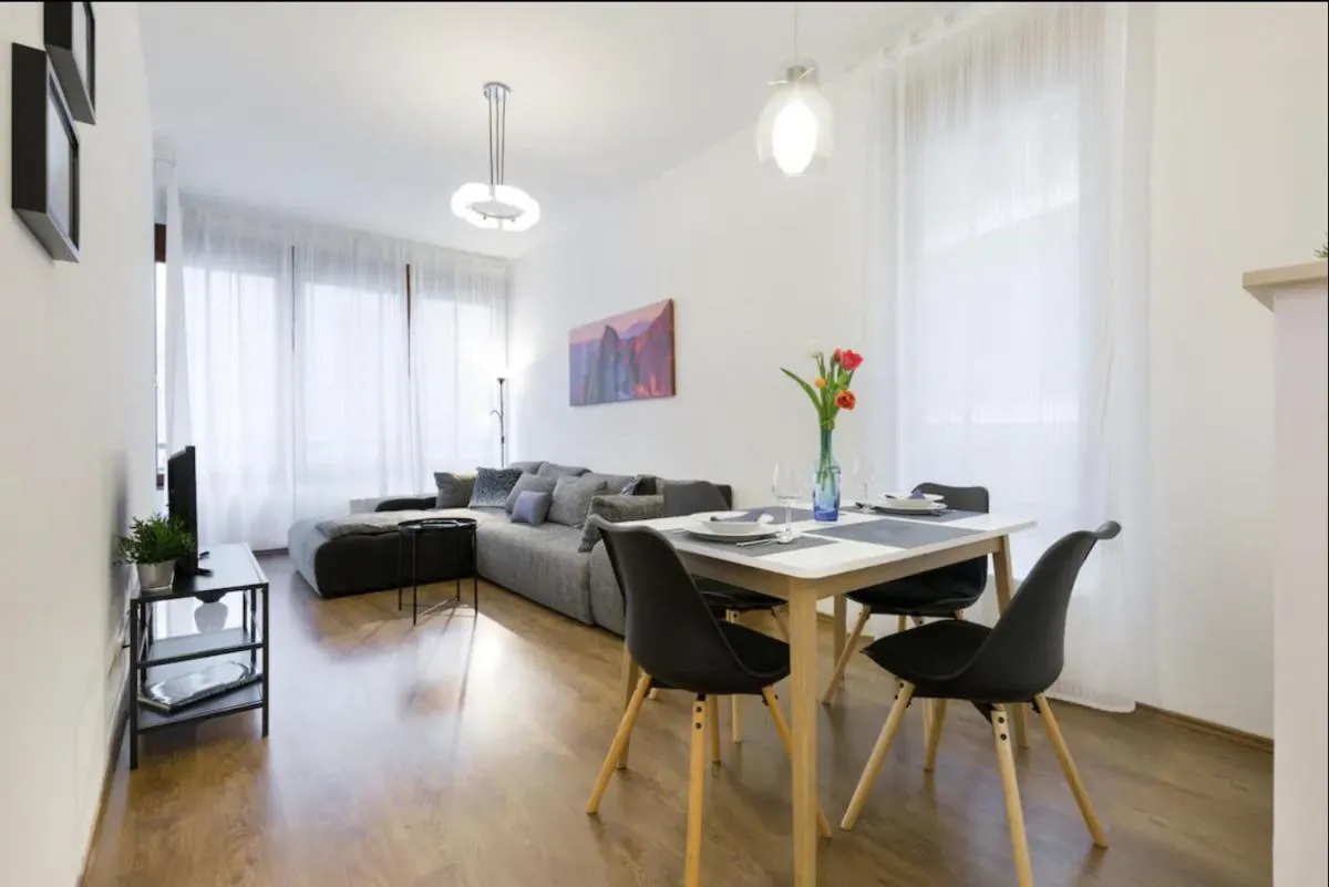Image 3 of Kazinczy 3 Jewish HQ Bedroom + Living with Balcony