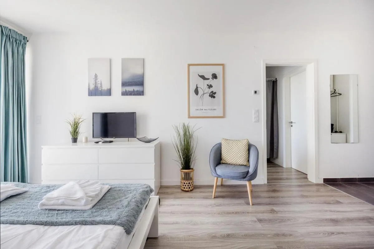 Image 1 of Modern Riverfront Apartment with Free Parking